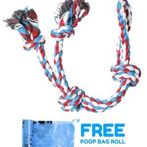 Pacific Pups Products - XL Dog Rope Toy for Aggressive Chewers